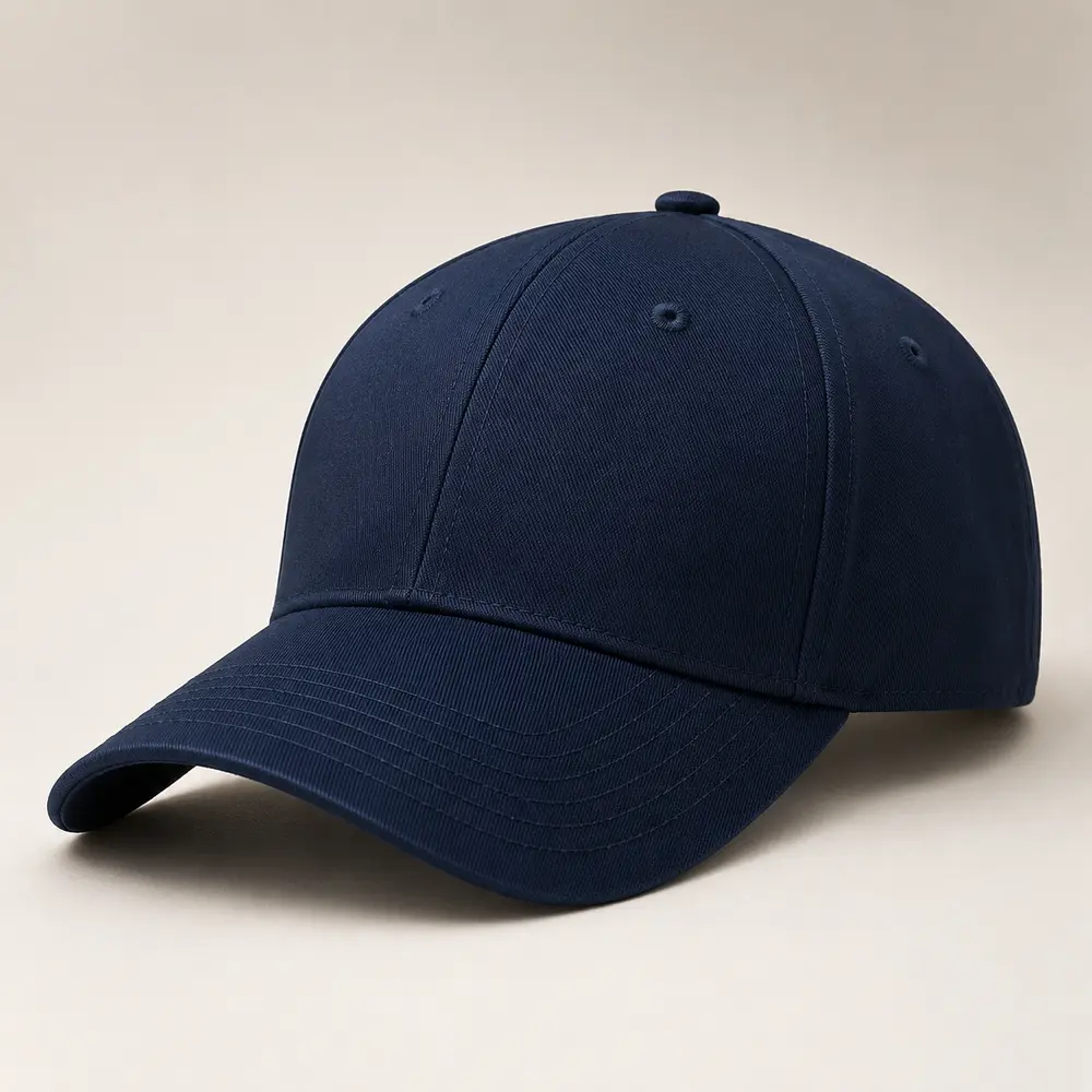 Logo-on-stock baseball cap option